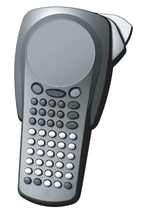 Etichettatrice palmare P-touch PT-1000 di Brother, raffigurata nella guida ufficiale per l'utente statunitense