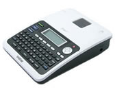 Brother P-touch PT-2030 desktop labeler, exact U.S. support image showing its QWERTY keypad and graphic display