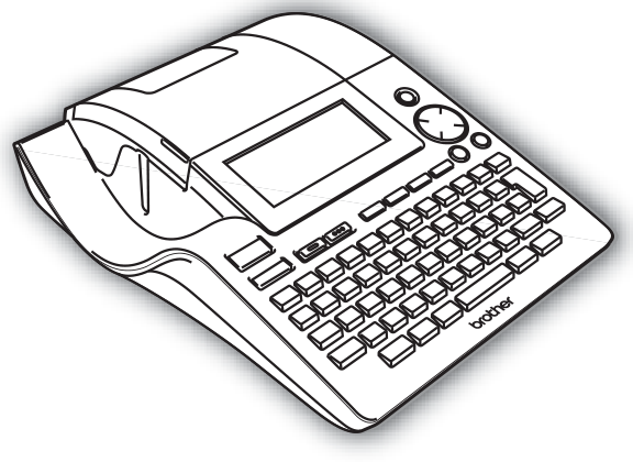 Brother P-touch PT-2700/PT-2710-Desktop-Etikettendrucker, abgebildet auf dem Titelbild der gemeinsam betitelten US-Bedienungsanleitung
