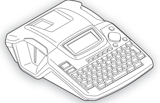 Brother P-touch PT-2100/PT-2110 desktop label maker shown in the model-specific shared User’s Guide cover illustration