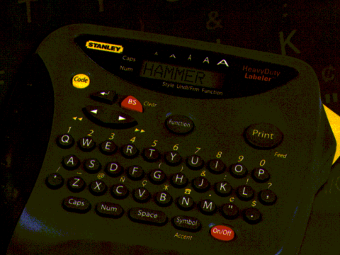 Brother Stanley ST-1150 keyboard label maker, cropped from the manufacturer brochure